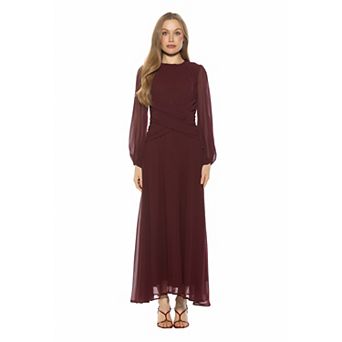 Women's ALEXIA ADMOR Crewneck Maxi Dress
