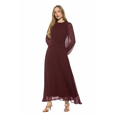 Women's ALEXIA ADMOR Crewneck Maxi Dress