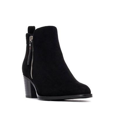 Refresh Women's Block Heel Suede Ankle Booties 173180