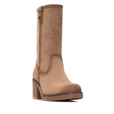 Refresh Women's Suede Heeled Booties 173040