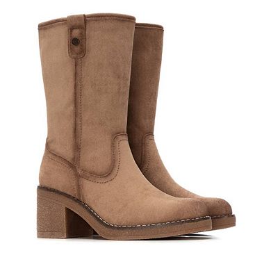 Refresh Women's Suede Heeled Booties 173040