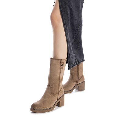 Refresh Women's Suede Heeled Booties 173040
