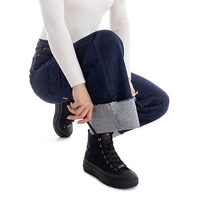 Refresh Women's Casual High Top Suede Sneakers 173074