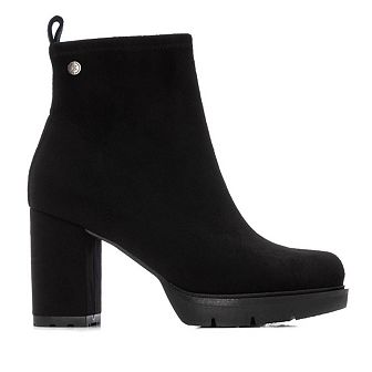 XTI Women's Suede Heeled Dress Booties 144579