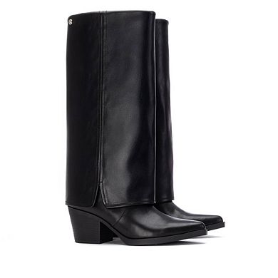 XTI Women's Foldover Italian Western Boots 144717