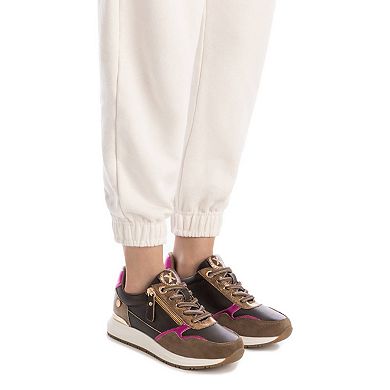 XTI Women's Side Zipper Casual Sneakers 144218