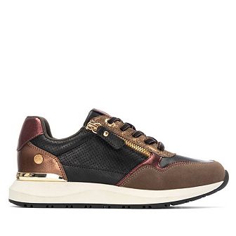 XTI Women's Side Zipper Casual Sneakers 144218