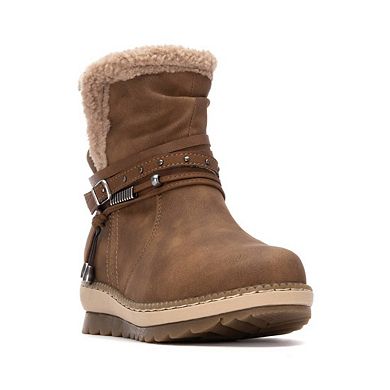 Refresh Women's Synthetic Shearling Lined Ankle Booties 173251