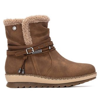 Refresh Women's Synthetic Shearling Lined Ankle Booties 173251