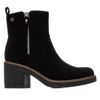 Refresh Women's Side Zipper Suede Booties 173038