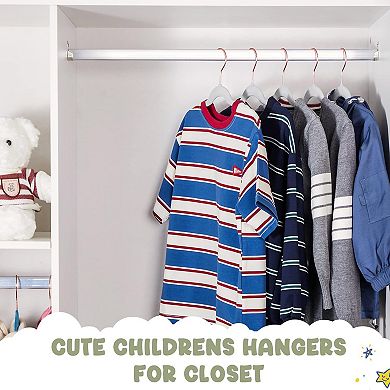 HOUSE DAY 14 Inch Kids Velvet Hangers 60 Pack