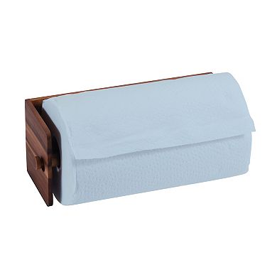 Kalmar Home Solid Acacia Wood Hanging Paper Towel Holder