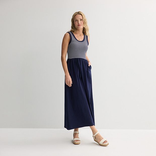 grey maxi dress with pockets Relaxed-Fit Grey Maxi Dress S/M main image 1