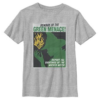 Boys 8-20 Wicked For Good Beware Of The Green Menace Graphic Tee