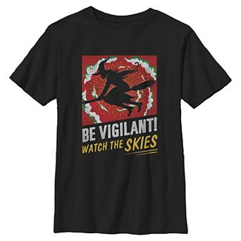 Boys 8-20 Wicked For Good Watch The Skies Graphic Tee