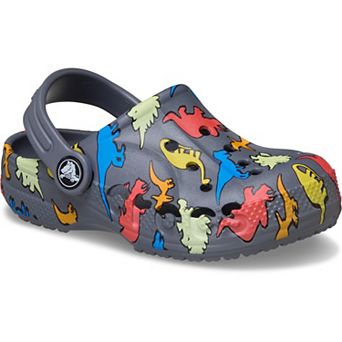 Crocs Baya Toddler Dinosaur Print Clogs