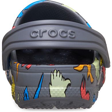 Crocs Baya Toddler Dinosaur Print Clogs