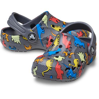 Crocs Baya Toddler Dinosaur Print Clogs