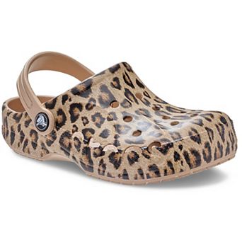 Crocs Baya Kids Leopard Print Clogs