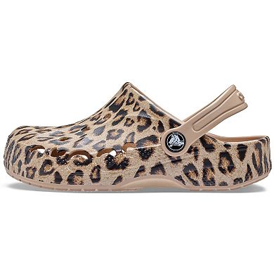 Crocs Baya Kids Leopard Print Clogs