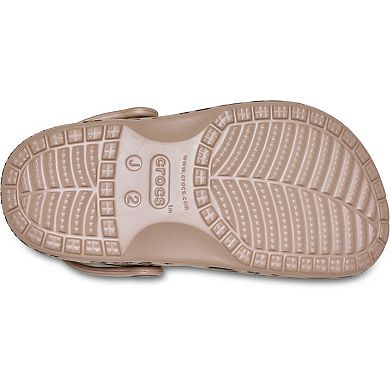 Crocs Baya Kids Leopard Print Clogs