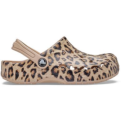 Crocs Baya Kids Leopard Print Clogs