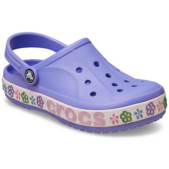 Crocs Bayaband Flower Band Toddler Girl Slip-On Clogs