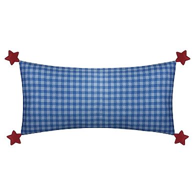 Celebrate Together™ USA Plaid Decorative Pillow with Star Accents