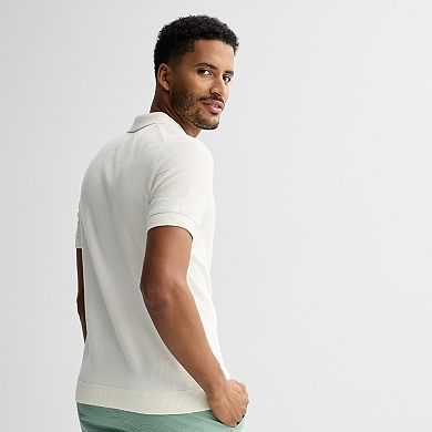 Men's Sonoma Goods For Life® Textured Stripe Sweater Polo