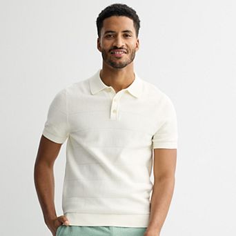 Men's Sonoma Goods For Life® Textured Stripe Sweater Polo