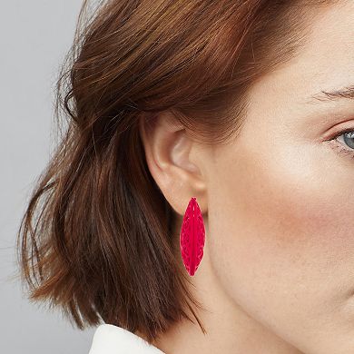 Simply Vera Vera Wang Red Tone Click-It Filigree Hoop Earrings