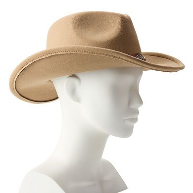 Women's Sonoma Goods For Life® Felt Cowboy Hat With Conch Belt