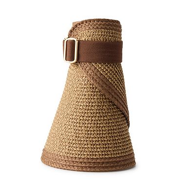 Women's Sonoma Goods For Life® Rollup Tweed Straw Visor