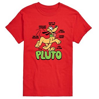 Big & Tall Disney's Pluto Diagram Graphic Tee