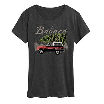 Women's Ford Bronco Christmas Tree Graphic Tee