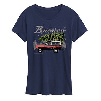 Women's Ford Bronco Christmas Tree Graphic Tee