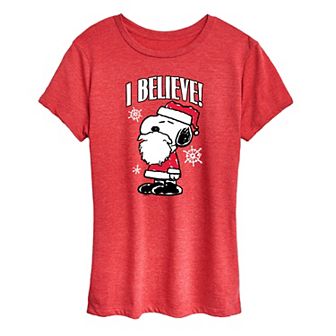 Women's Peanuts Snoopy I Believe Graphic Tee