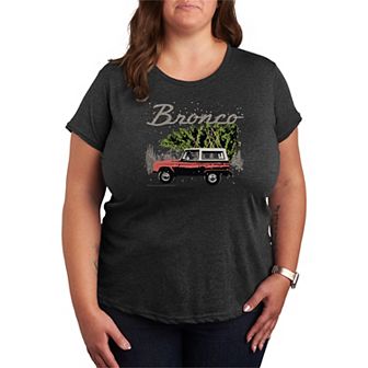 Plus Size Ford Bronco Christmas Tree Graphic Tee