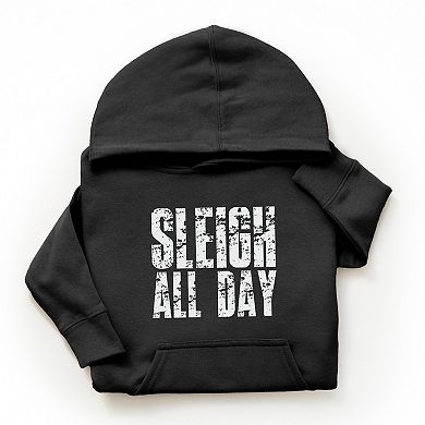 Sleigh All Day Block Distressed - Youth Graphic Hoodie