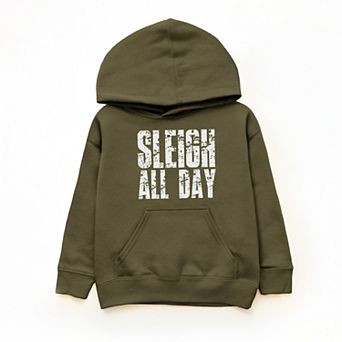 Sleigh All Day Block Distressed - Youth Graphic Hoodie