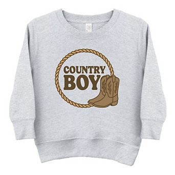 Country Boy Rope and Boots - Toddler Graphic Sweatshirt