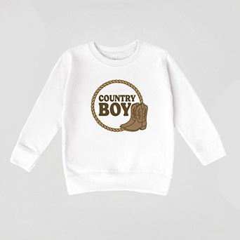 Country Boy Rope and Boots - Toddler Graphic Sweatshirt