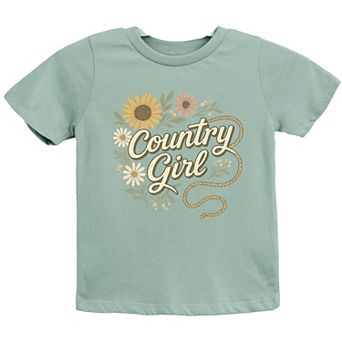 Country Girl Rope Watercolor - Youth Short Sleeve Graphic T-Shirt