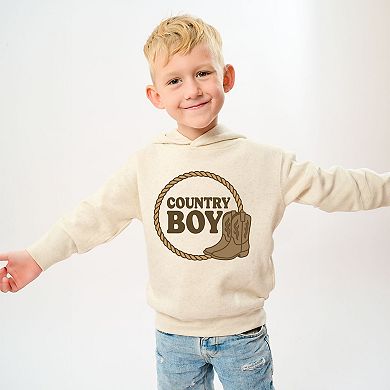 Country Boy Rope and Boots - Toddler Hoodie
