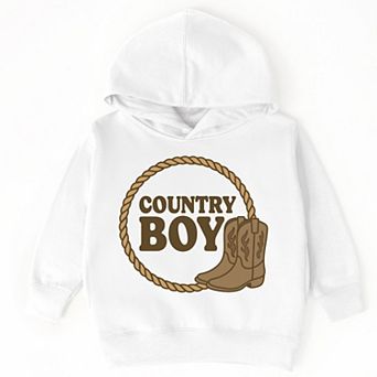 Country Boy Rope and Boots - Toddler Hoodie
