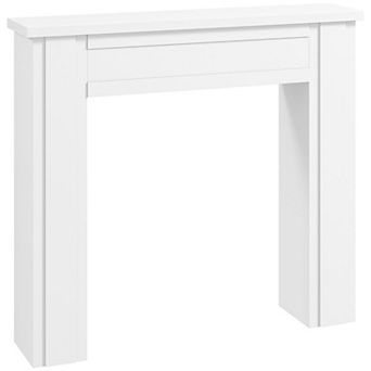 HOMCOM Modern Fireplace Mantel, Fireplace Surround with Leg