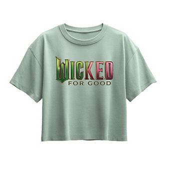 Girls 7-16 Wicked For Good Logo Boxy Tee