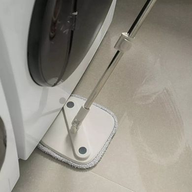 OU Spin Mop with Clean Dirty Water Separation Bucket, 360° Rotating Mop Bucket with Extra Refill