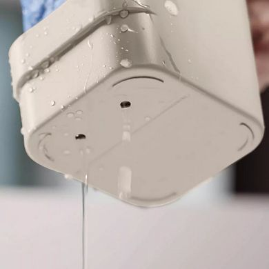 OU Dish Soap Dispenser with Sponge Holder 16 oz, Kitchen Sink Plastic Soap Dispensing Pump Bottle