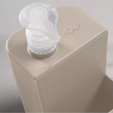 OU Dish Soap Dispenser with Sponge Holder 16 oz, Kitchen Sink Plastic Soap Dispensing Pump Bottle